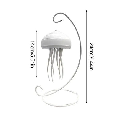 Jellyfish Night Lamp – Rotating LED Tabletop Light with Dynamic Motion | Creative Bedroom Sleeping Light
